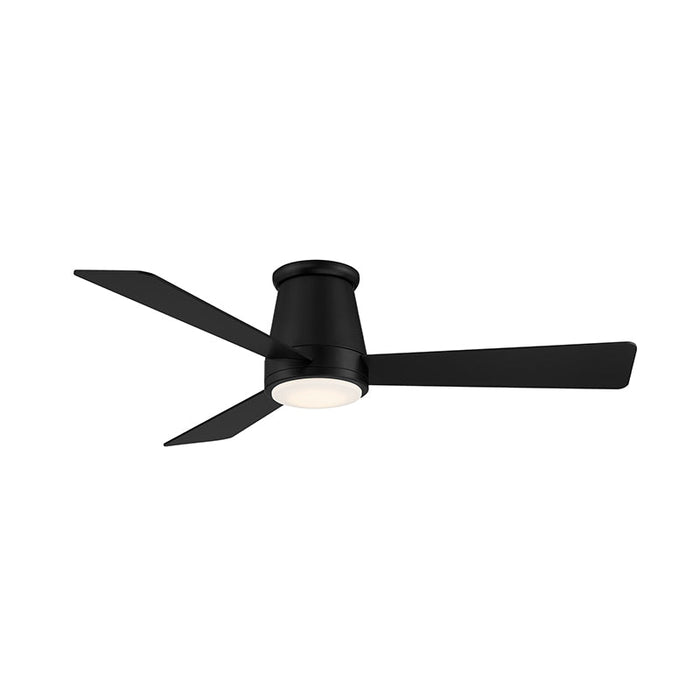 WAC F-037L Hug 52" Flush Mount Smart Ceiling Fan with LED Light Kit - Matte Black
