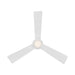 WAC F-037L Hug 52" Flush Mount Smart Ceiling Fan with LED Light Kit