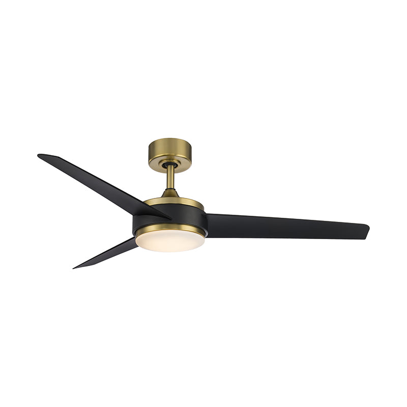 WAC F-054L Mod 54" Smart Ceiling Fan with LED Light Kit - Soft Brass