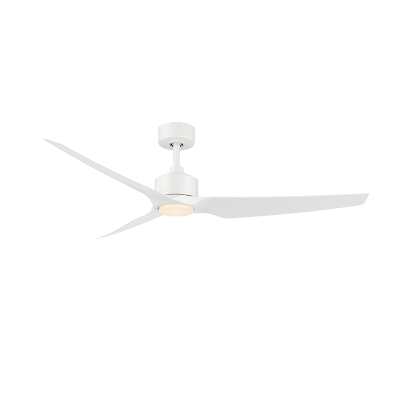 WAC F-056L Stella 60" Smart Ceiling Fan with LED Light Kit - Matte White