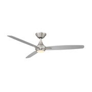 WAC F-060L Blitzen 54" Smart Ceiling Fan with LED Light Kit - Brushed Nickel