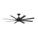 WAC F-064 Mocha XL 66" Smart Ceiling Fan - Matte Black