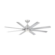 WAC F-064L Mocha XL 66" Smart Ceiling Fan with LED Light Kit - Brushed Aluminum