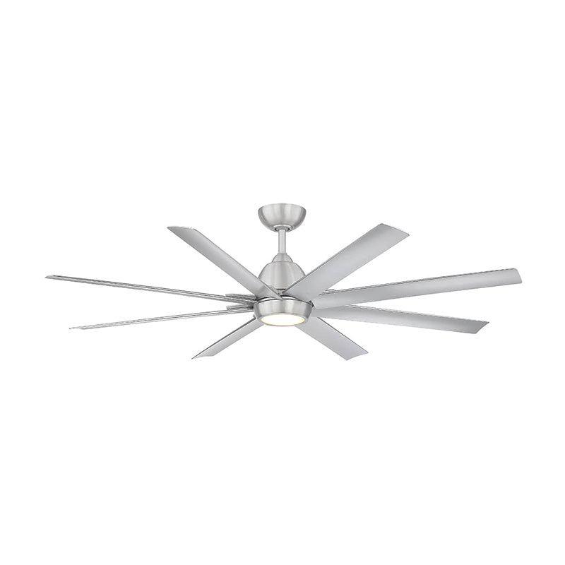 WAC F-064L Mocha XL 66" Smart Ceiling Fan with LED Light Kit - Brushed Aluminum