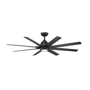 WAC F-064L Mocha XL 66" Smart Ceiling Fan with LED Light Kit - Matte Black