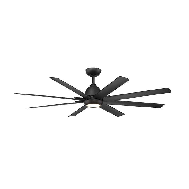 WAC F-064L Mocha XL 66" Smart Ceiling Fan with LED Light Kit - Matte Black