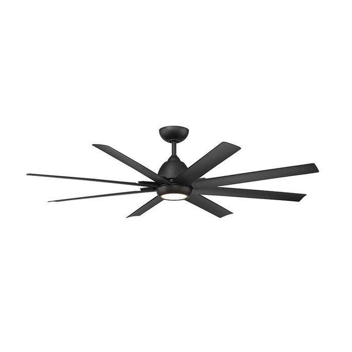 WAC F-064L Mocha XL 66" Smart Ceiling Fan with LED Light Kit - Matte Black