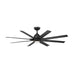 WAC F-064L Mocha XL 66" Smart Ceiling Fan with LED Light Kit - Matte Black