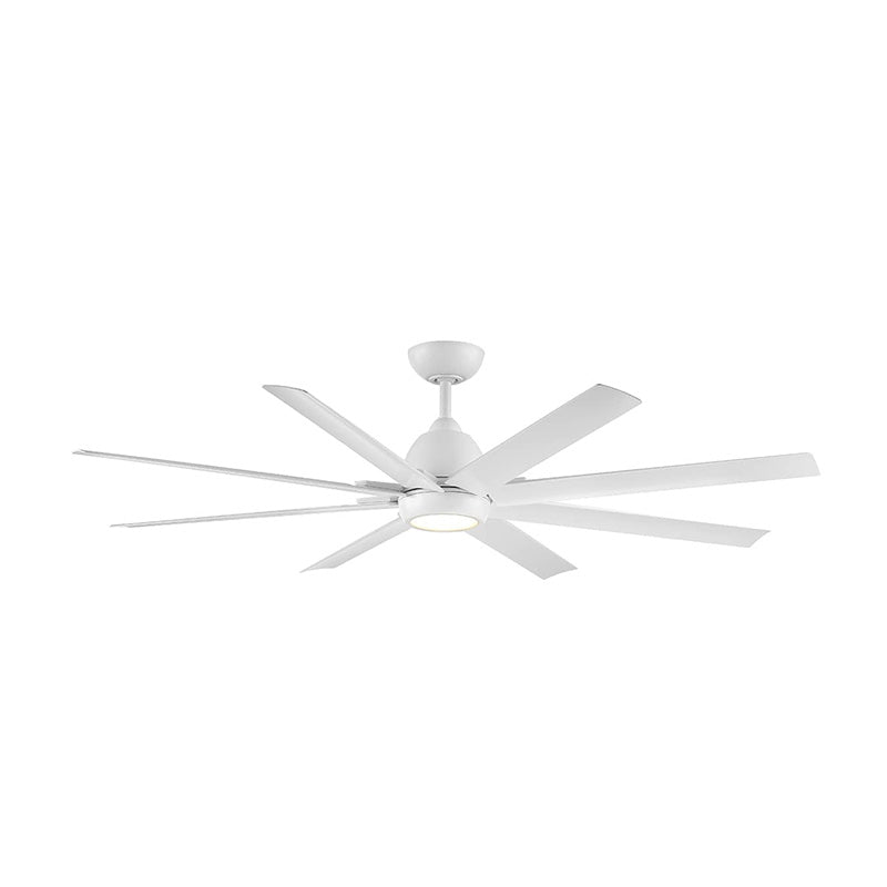 WAC F-064L Mocha XL 66" Smart Ceiling Fan with LED Light Kit - Matte White