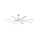 WAC F-064L Mocha XL 66" Smart Ceiling Fan with LED Light Kit - Matte White