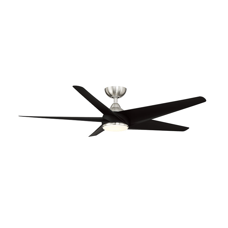 WAC F-071L Viper 60" Smart Ceiling Fan with LED Light Kit - Brushed Nickel