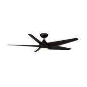WAC F-071L Viper 60" Smart Ceiling Fan with LED Light Kit - Matte Black