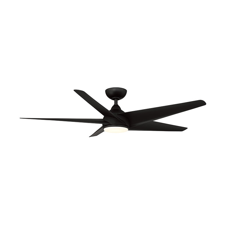 WAC F-071L Viper 60" Smart Ceiling Fan with LED Light Kit - Matte Black