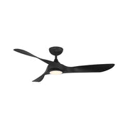 WAC F-074L Swirl 54" Smart Ceiling Fan with LED Light Kit - Matte BlackMatte Black