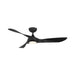 WAC F-074L Swirl 54" Smart Ceiling Fan with LED Light Kit - Matte BlackMatte Black