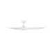 WAC F-074L Swirl 54" Outdoor Smart Ceiling Fan with LED Light Kit, 4CCT Selectable