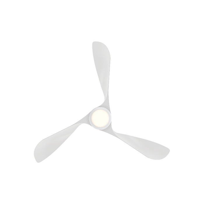 WAC F-074L Swirl 54" Outdoor Smart Ceiling Fan with LED Light Kit, 4CCT Selectable
