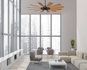 WAC F-080L Windmill 65" Smart Ceiling Fan with LED Light Kit