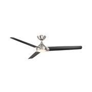 WAC F-088L Zelda 60" Smart Ceiling Fan with LED Light Kit - Brushed Nickel