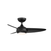 WAC F-094L Loft 38" Smart Ceiling Fan with LED Light Kit - Matte Black