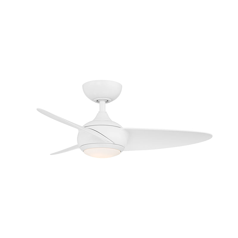 WAC F-094L Loft 38" Smart Ceiling Fan with LED Light Kit - Matte White