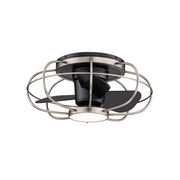 WAC F-096L Aella 22" Flush Mount Ceiling Fan with LED Light Kit - Brushed Nickel
