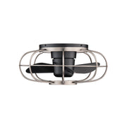 WAC F-096L Aella 22" Flush Mount Ceiling Fan with LED Light Kit - Brushed Nickel
