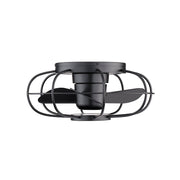 WAC F-096L Aella 22" Flush Mount Ceiling Fan with LED Light Kit - Matte Black