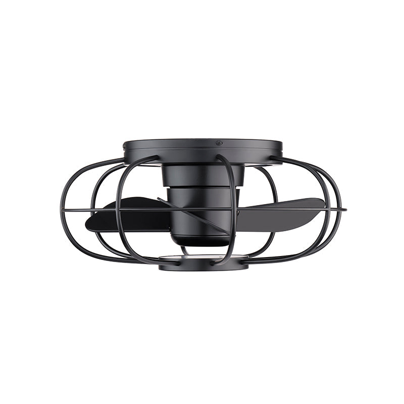 WAC F-096L Aella 22" Flush Mount Ceiling Fan with LED Light Kit - Matte Black