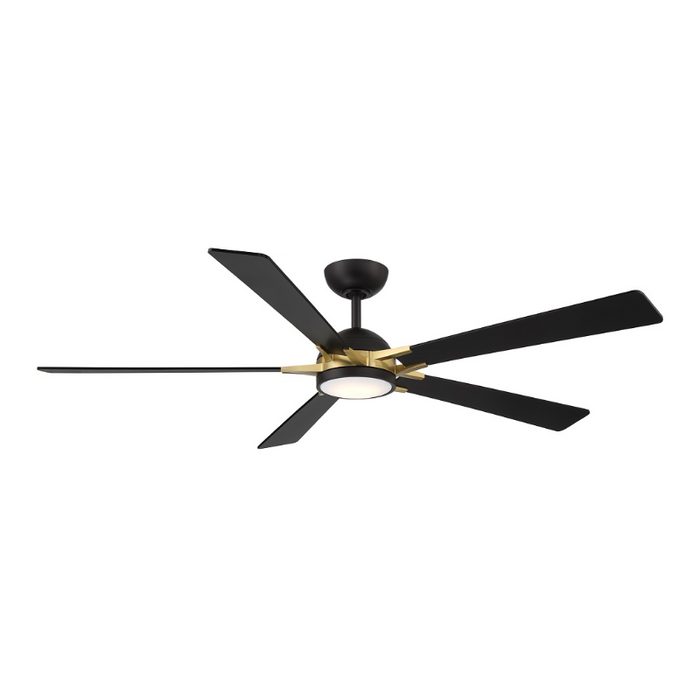 WAC F-099L Rotary 65" Outdoor Ceiling Fan with LED Light Kit