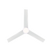 WAC F-103L Flair 56" Outdoor Smart Ceiling Fan with LED Light Kit, 4CCT Selectable - Matte White
