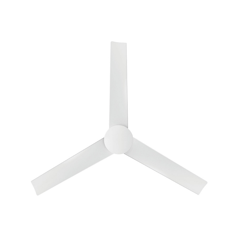WAC F-103L Flair 56" Outdoor Smart Ceiling Fan with LED Light Kit, 4CCT Selectable - Matte White
