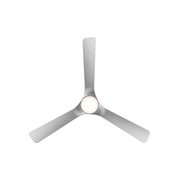 WAC F-104L Gage 52" Outdoor Smart Ceiling Fan with LED Light Kit, 4CCT Selectable - Brushed Nickel