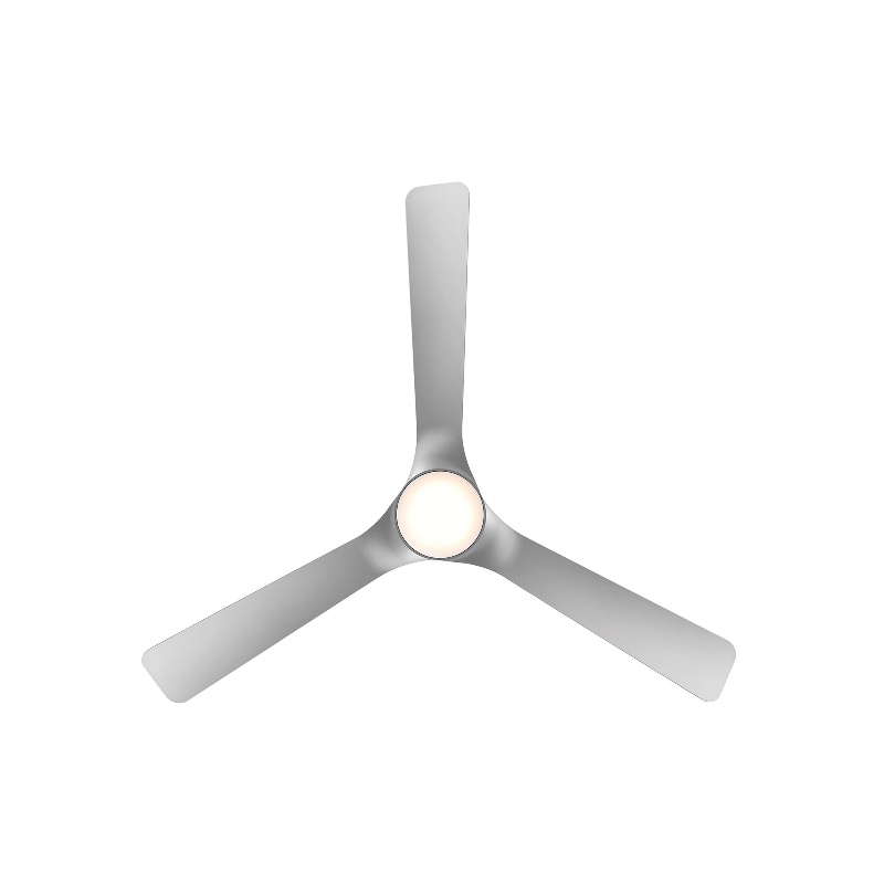 WAC F-104L Gage 52" Outdoor Smart Ceiling Fan with LED Light Kit, 4CCT Selectable - Brushed Nickel