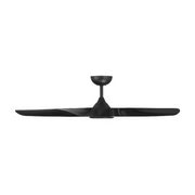 WAC F-105L Swirl 5 56" Outdoor Smart Ceiling Fan with LED Light Kit, 4CCT Selectable - Matte Black