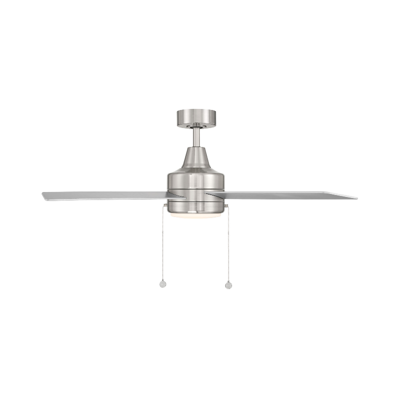 WAC F-106L Quade 52" Ceiling Fan with LED Light Kit - Brushed Nickel