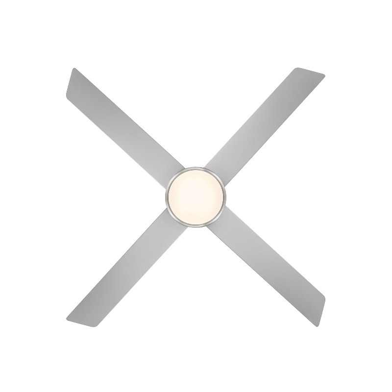 WAC F-106L Quade 52" Ceiling Fan with LED Light Kit - Brushed Nickel