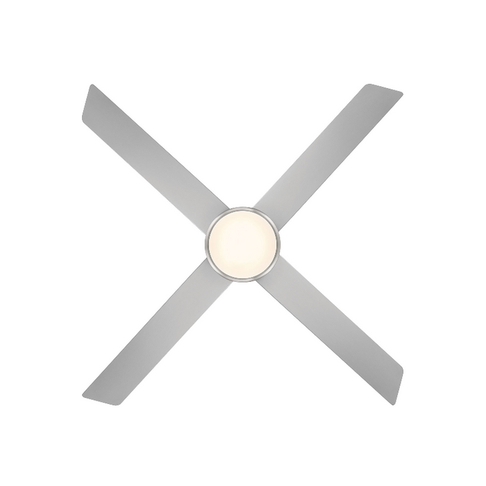 WAC F-106L Quade 52" Ceiling Fan with LED Light Kit - Brushed Nickel