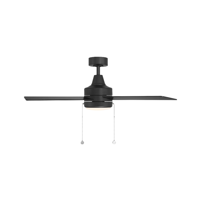WAC F-106L Quade 52" Ceiling Fan with LED Light Kit - Matte Black