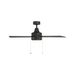 WAC F-106L Quade 52" Ceiling Fan with LED Light Kit - Matte Black