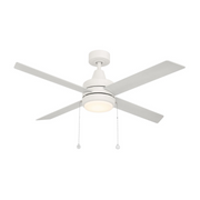 WAC F-106L Quade 52" Ceiling Fan with LED Light Kit - Matte White