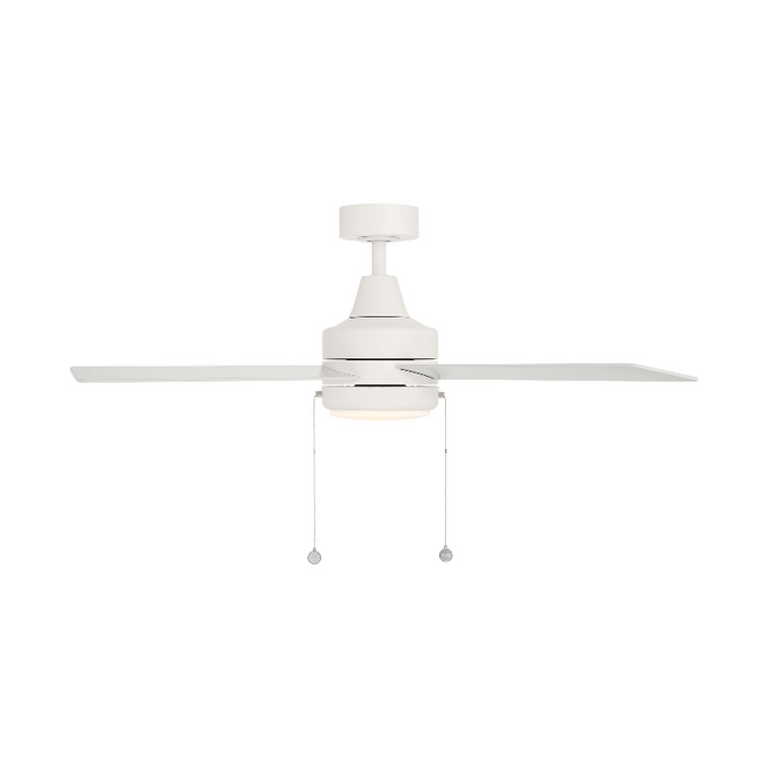 WAC F-106L Quade 52" Ceiling Fan with LED Light Kit - Matte White