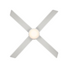 WAC F-106L Quade 52" Ceiling Fan with LED Light Kit - Matte White