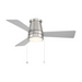 WAC F-107L Hug 44" Ceiling Fan with LED Light Kit - Brushed Nickel