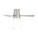 WAC F-107L Hug 44" Ceiling Fan with LED Light Kit - Brushed Nickel