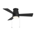 WAC F-107L Hug 44" Ceiling Fan with LED Light Kit - Matte Black
