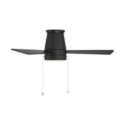 WAC F-107L Hug 44" Ceiling Fan with LED Light Kit - Matte Black