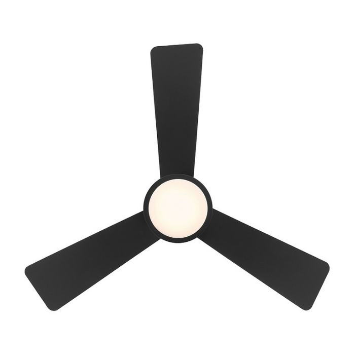 WAC F-107L Hug 44" Ceiling Fan with LED Light Kit - Matte Black