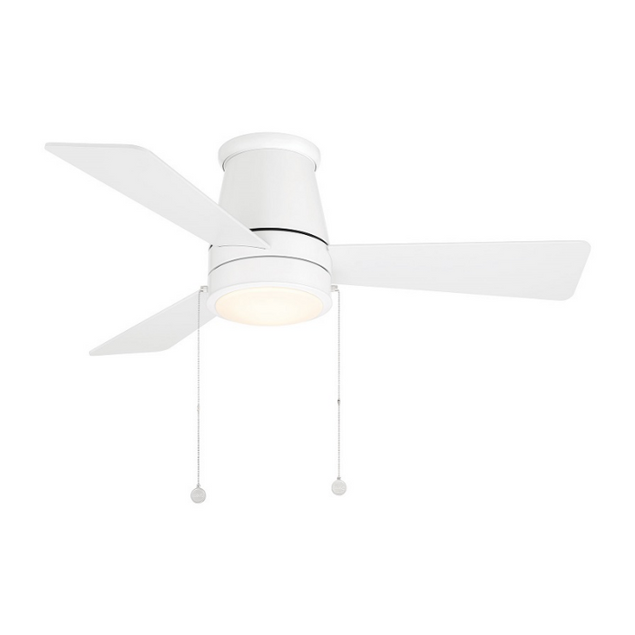 WAC F-107L Hug 44" Ceiling Fan with LED Light Kit - Matte White