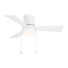 WAC F-107L Hug 44" Ceiling Fan with LED Light Kit - Matte White